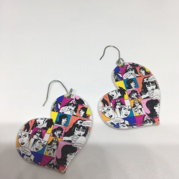 🐙 VINTAGE CARTOON EARRINGS - Picture 2 of 5